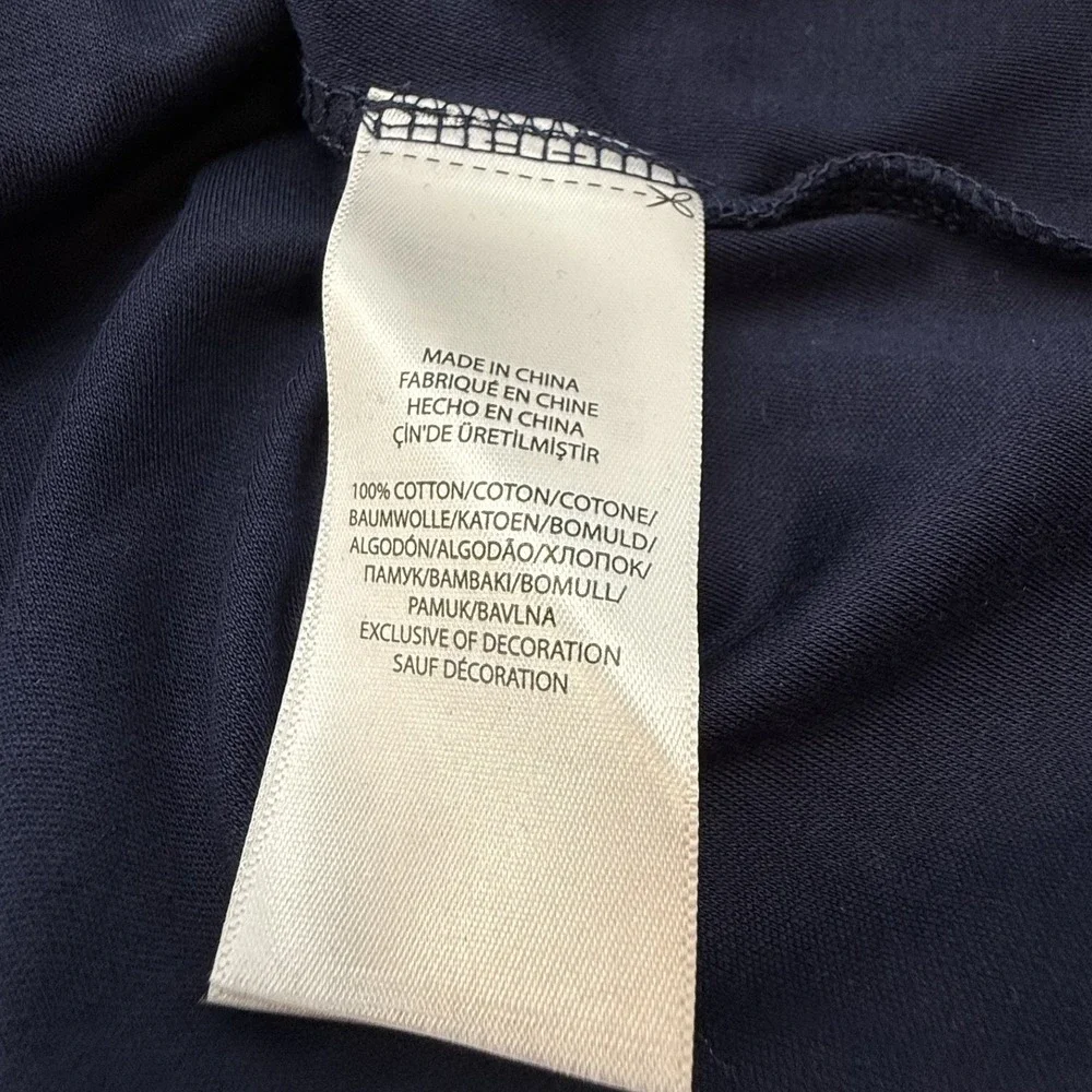 Polo Ralph Lauren Polo Shirt Men's XL Navy Blue Polka Dot Soft Touch Pima Cotton